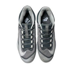 Nike Alpha Huarache Elite 4 Low Cleats White Wolf Grey DJ6521-012 Men Size